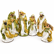 39cm Handmade Christmas Nativity Set – Holy Family, Three Wise Men & Angel Religious Christian Christmas Decoration