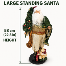 58cm Handmade Christmas Santa Claus Ornament – Charming Large Holiday Decoration, Festive Santa Figurine for Home & Christmas Display