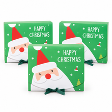 3PCS Green Santa Christmas Bakery Gift Boxes – 24 × 19 × 7cm Cookie, Cake, Candy & Festive Treat Packaging