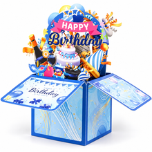 Happy Birthday 3D Pop-Up Celebration Box – Colourful Surprise Greeting Card, Keepsake Gift & Party Table Decoration