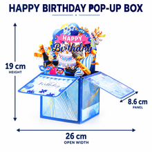 Happy Birthday 3D Pop-Up Celebration Box – Colourful Surprise Greeting Card, Keepsake Gift & Party Table Decoration
