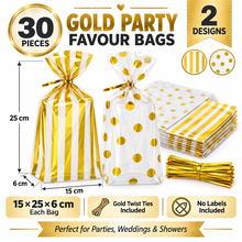 30pcs Pack Gift Bags Suitable for Party Favor Packaging, Wedding, Shower - Bags for Storage, Special Events, Gift Wrapping Supplies (No Label)