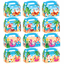 12PCS Sunny Australian Summer Christmas Boxes – Festive Holiday Dessert Packaging for Treats