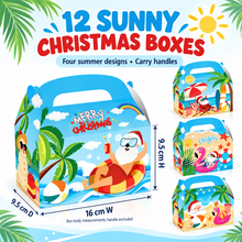 12PCS Sunny Australian Summer Christmas Boxes – Festive Holiday Dessert Packaging for Treats