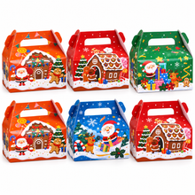 ⭐ 6pcs Christmas Themed Cookie Bakery Box – Festive Pastry,  Gift Packaging for Cookies, Cupcakes & Holiday Treats ⭐