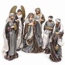 Premium Handmade Christmas Nativity Set with Holy Family, Angel & Three Wise Men – Approx. 110–115 cm