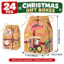 24pcs Christmas Gingerbread house cookie bakery bakery boxes