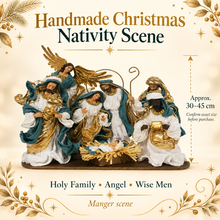 Christmas Religious Handmade Nativity Set Scene with Manger - 30-45 cm