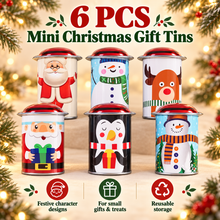 Gift For Her/Him 6 Mini Christmas Boxes Santa Claus Packaging Boxes Party Small Gifts Christmas Decorations