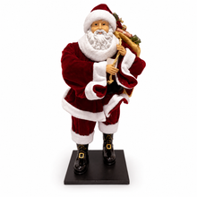 49cm Standing Santa Claus Christmas Ornament – Luxury Holiday Decoration Figure for Home Décor