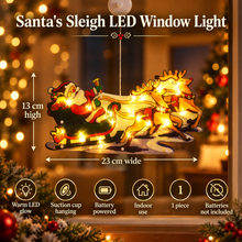 PRE ORDER 1pc Indoor String Light, Christmas Santa Claus/Christmas Bell Suction Cup Window Light, LED Warm Light Christmas Window Decoration Light, Battery Powered (Battery Not Included) Holiday Hanging Light Ornament