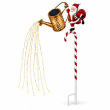 PRE ORDER 1 set Santa Claus Candy Cane Rose Water Kettle & Sprinkler Light
