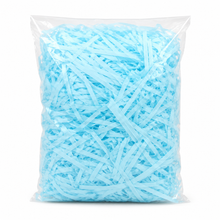 Baby blue Shredded tissue crepe paper hamper filler 100 gram