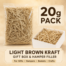 Light Brown Kraft Shredded tissue paper 20 grams 1 pack x 20grams Gift Wrapping Shredded Paper, Suitable for Wedding, Valentine'S Day, Father'S Day, Mother'S Day, Christmas, Party Decoration