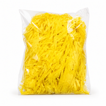 3 Pack Bright Yellow Shredded Tissue Paper Hamper Filler (20g Each) – Gift Box & Basket Packaging Decoration