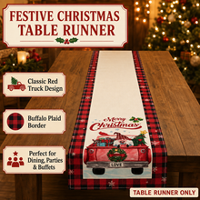 Luxury Christmas Table Runner – Festive Holiday Table Decoration for Christmas Dining, Family Gatherings, Parties, Buffet Tables & Home Décor