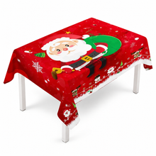 Red Christmas Table Cover 140 x 210cm – Festive Tablecloth for Christmas Dinner, Holiday Parties, Family Gatherings & Table Decorations