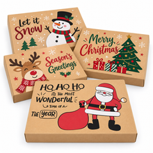 Christmas Gift Wrapping Paper Hamper Kraft Boxes with Lids for Shirts Clothes Sweaters Xmas