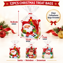 Christmas themed Hamper gift Cookie Candy bakery Bag