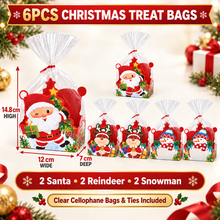 Christmas themed Hamper gift Cookie Candy bakery Bag