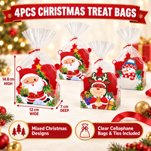 Christmas themed Hamper gift Cookie Candy bakery Bag