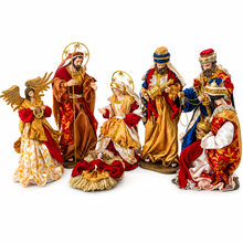 PRE ORDER 60cm Handmade Christmas Nativity Set – 8PCS Holy Family, Three Wise Men & Angel Religious Manger Display for Home and Church