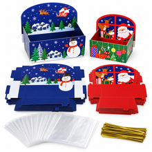 Christmas Hamper Gift box (red,green & Blue) x 10 pcs