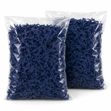 2 Pack Navy Blue Shredded Tissue Paper 40g (2 x 20g) – Gift Box Filler, Hamper Packaging & Basket Decoration