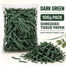 Dark Green 1set 100g Gift Packaging Filling Paper, Cut Tissue, Craft Shredded Paper Filling Easter Birthday, Halloween, Christmas, And New Year Wedding Gifts, Box Packaging Filling