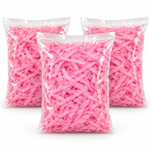 3 bags x Bright Pink Shredded tissue paper 20 grams  Gift Wrapping Shredded Paper, Suitable for Wedding, Valentine'S Day, Father'S Day, Mother'S Day, Christmas, Party Decoration