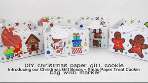 Children’s DIY colour in fun cookie boxes x12 pcs PRE ORDER Santas Workshop Direct