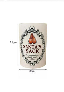 Christmas Funny Novelty Bottle Labels Funny Joke Happily Wine Bottle Sticker x 10pcs Santas Workshop Direct