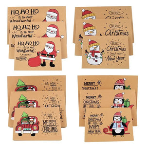 Christmas Gift Box 27 cm mixed designs x 12pcs Santas Workshop Direct