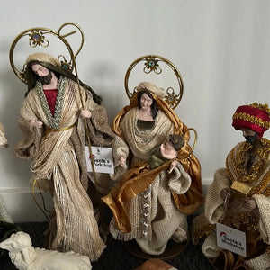 Christmas Nativity with manger plus animals 32cm Santas Workshop Direct