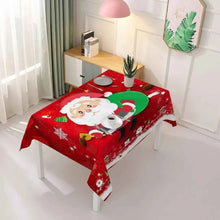 Red Christmas Table Cover 140 x 210cm – Festive Tablecloth for Christmas Dinner, Holiday Parties, Family Gatherings & Table Decorations
