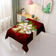 Christmas Santa Claus design DARK Red Table cover -size 140 CM WIDE X 210 CM
