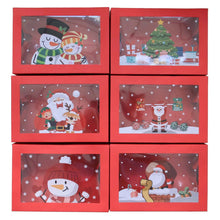 Christmas Red with clear window cookie Box x 12 pcs Santas Workshop Direct