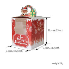 12-Pack Christmas Gift cupcake Boxes – Festive Holiday Treat Boxes for Small Gifts