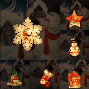 Christmas Tree Snowflake Ornaments LED light x1pc. Santas Workshop Direct