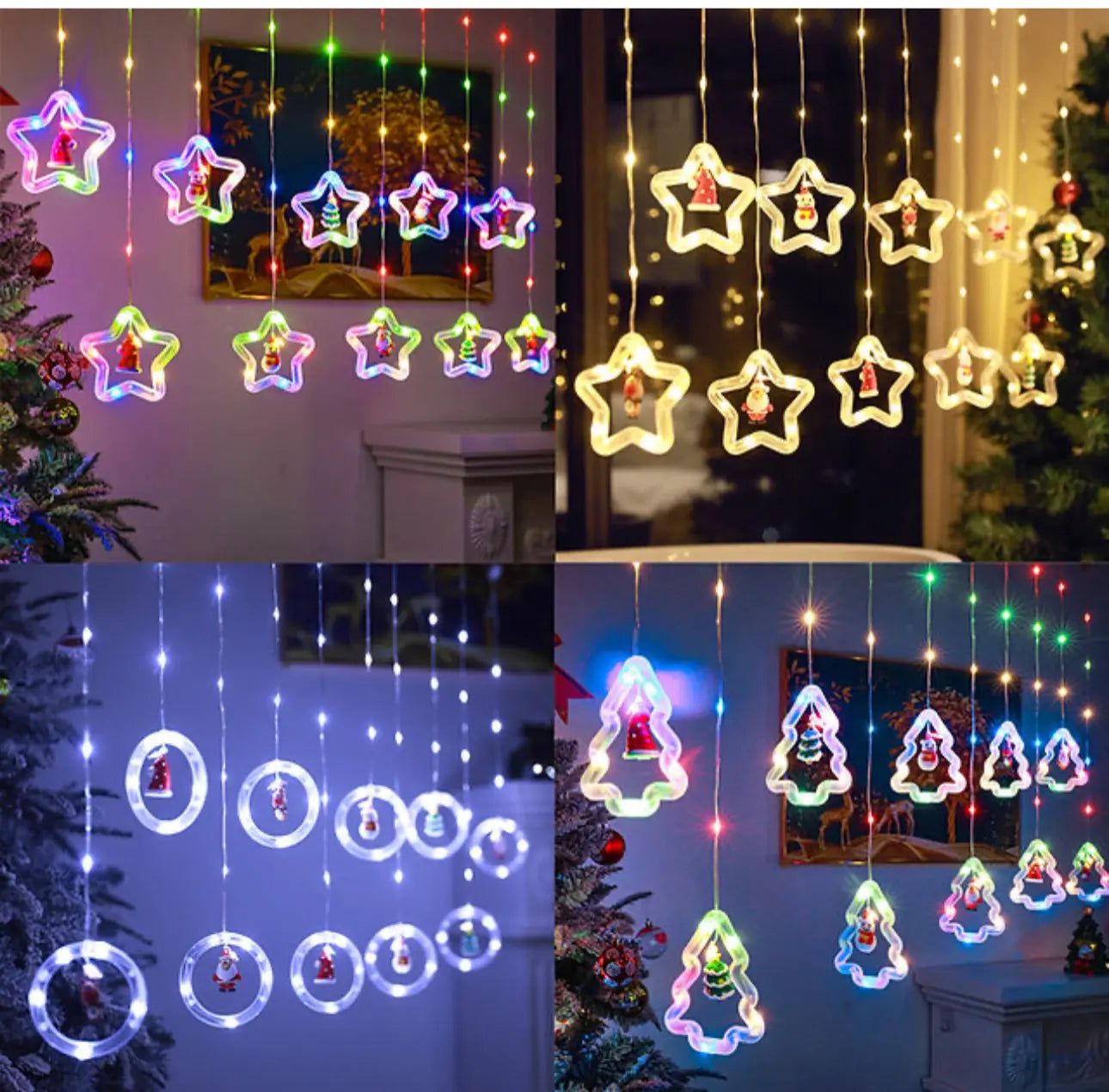 Christmas Tree Snowflake Ornaments LED light x1pc. Santas Workshop Direct