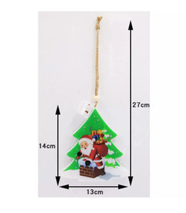 Christmas Tree Snowman Ornaments LED light x1pc. Santas Workshop Direct