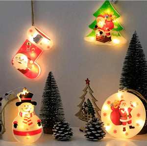 Christmas Tree Snowman Ornaments LED light x1pc. Santas Workshop Direct