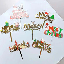 Christmas acrylic cake topper Santas Workshop Direct