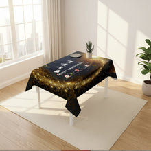 Christmas Reindeer design BLACK Table  cover only