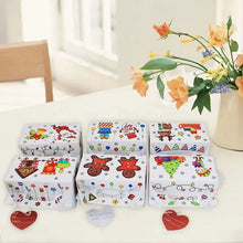 Christmas childrens carry handle cookie  DIY  colour inbakery cookie Box  12 pcs - Santas Workshop Direct