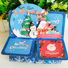 Christmas celebration pop up origami surprise box Santas Workshop Direct