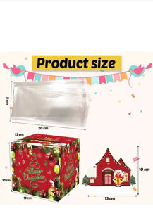 Christmas   celebration pop up pull out money 3D card Santas Workshop Direct