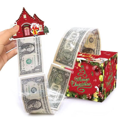 Christmas celebration pop up pull out money 3D card Santas Workshop Direct