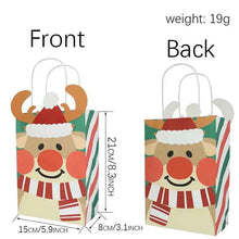 6pcs Christmas Treat Tote Gift bags with handle