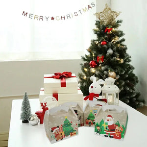 Christmas cookie boxes x 12 pcs Santas Workshop Direct